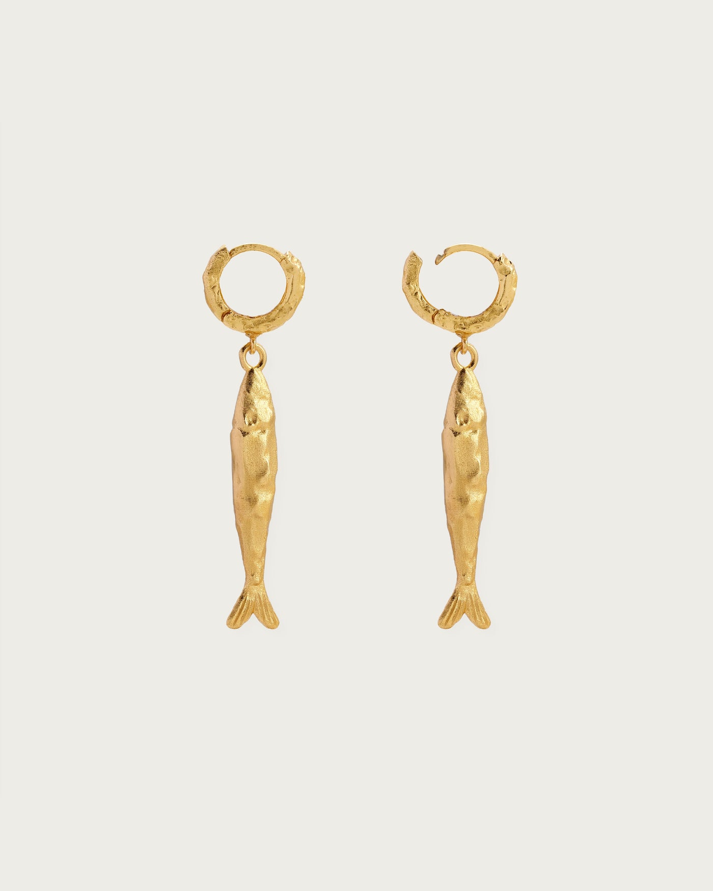 Gold Anchovy Earrings