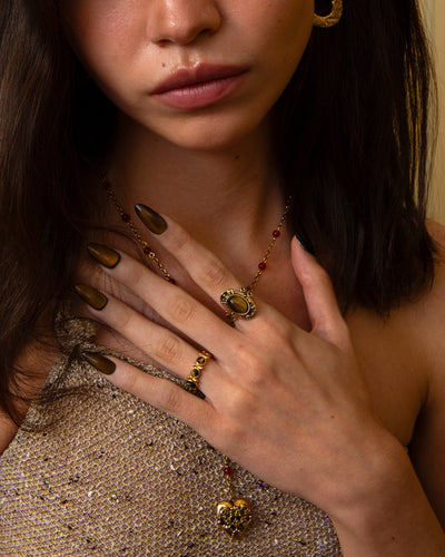 Tiger's Eye Ring Set