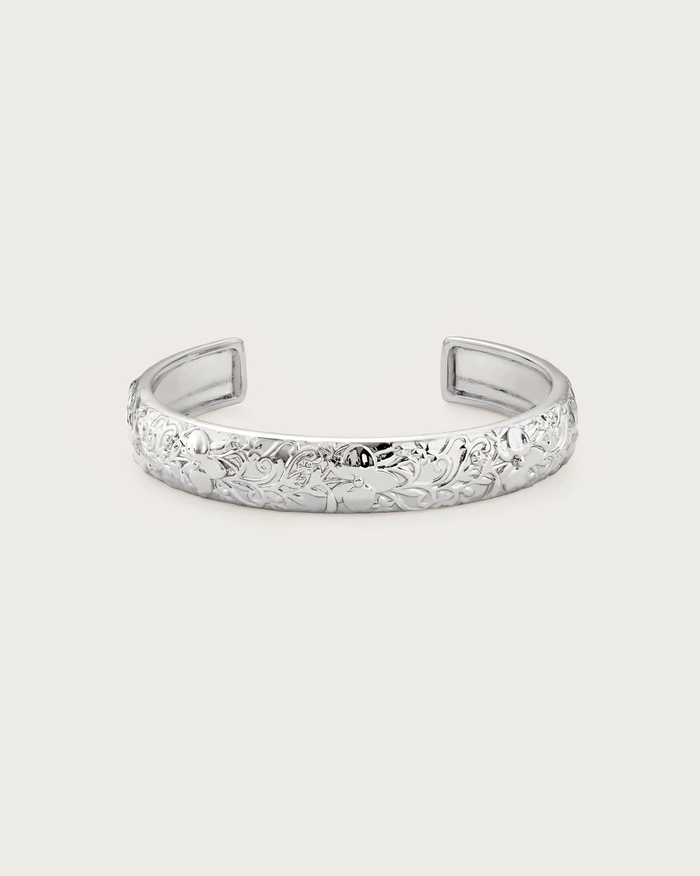 Serenade of Orchid Bangle in Silver