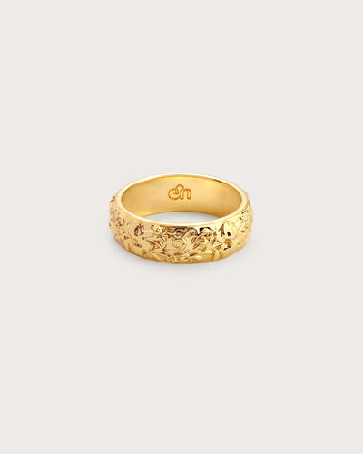 Serenade of Orchid Ring in Silver