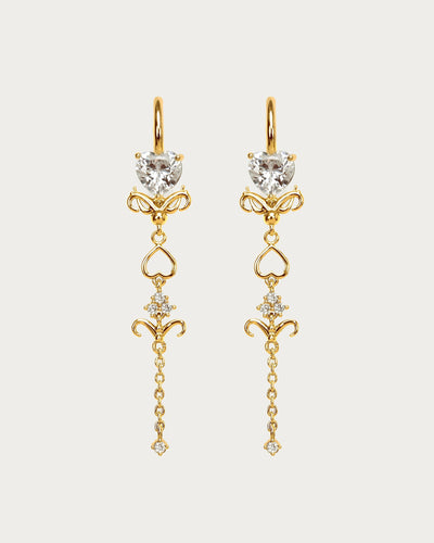 Gold Dripping Earrings