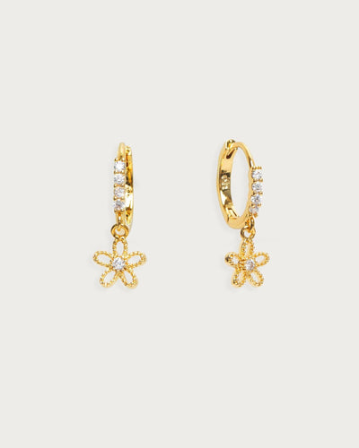 Flora Hoop Earrings