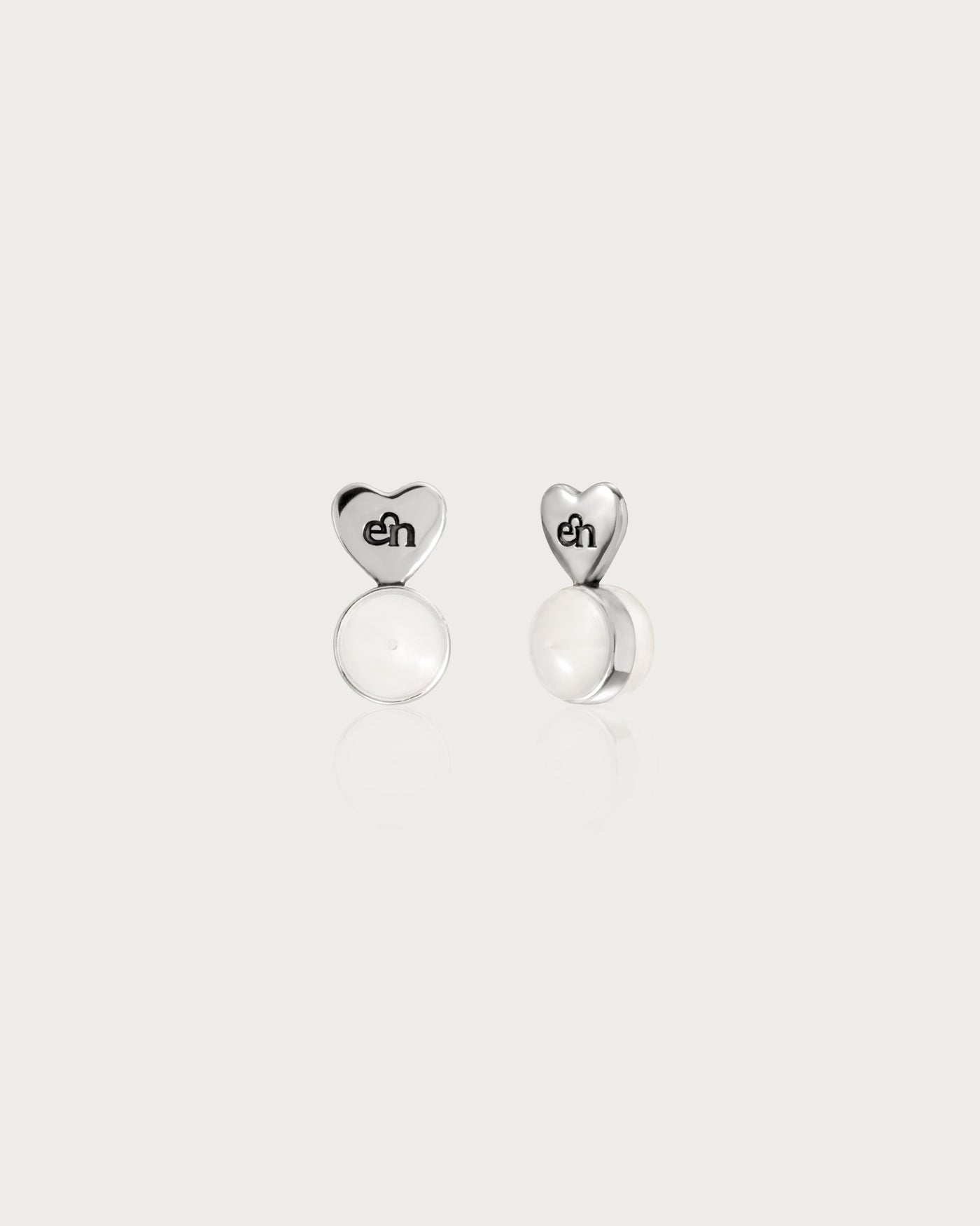 Silver Heart-shaped Earring Back Lifters