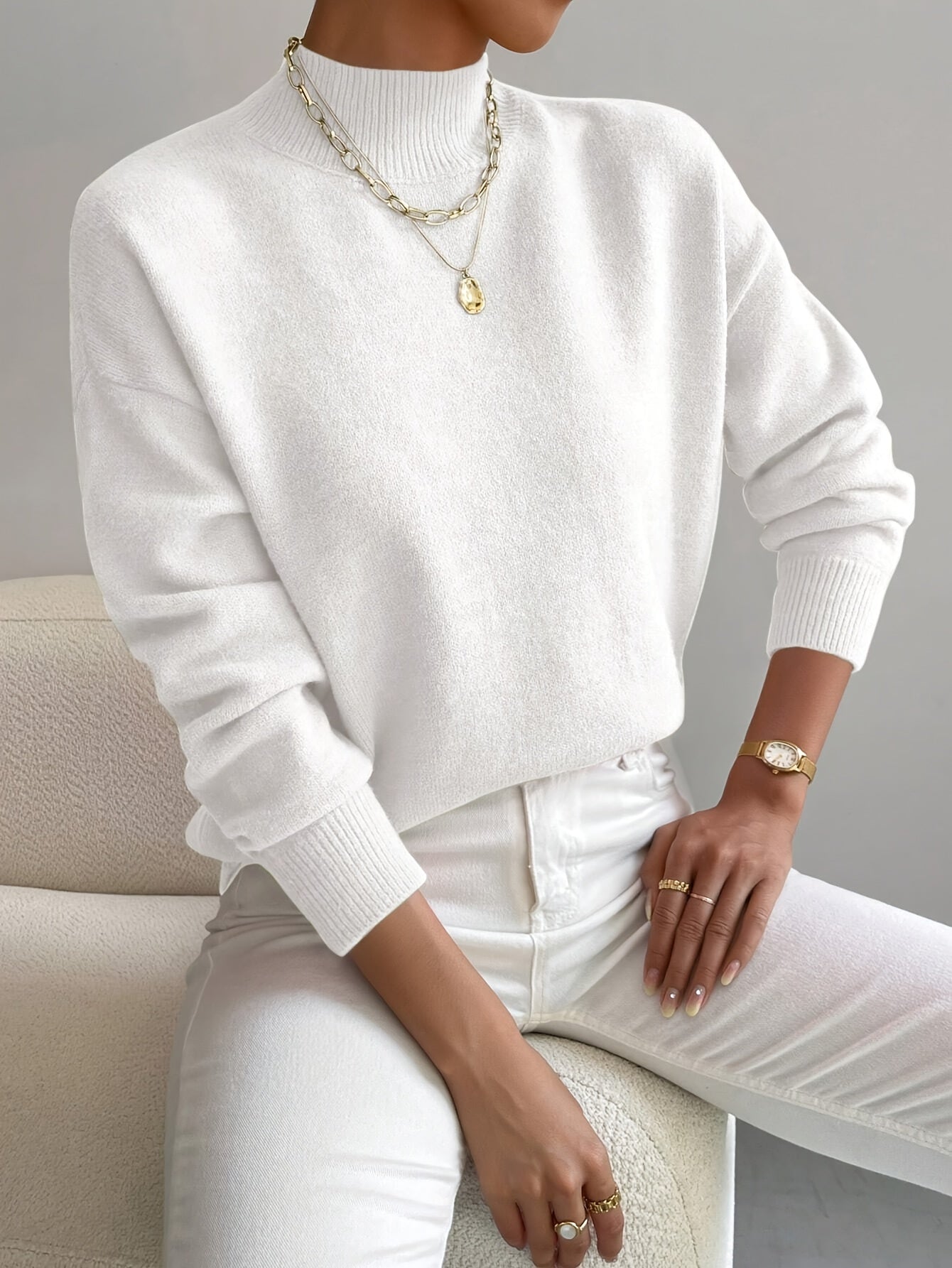 Marilena | Classic Roll Neck Jumper