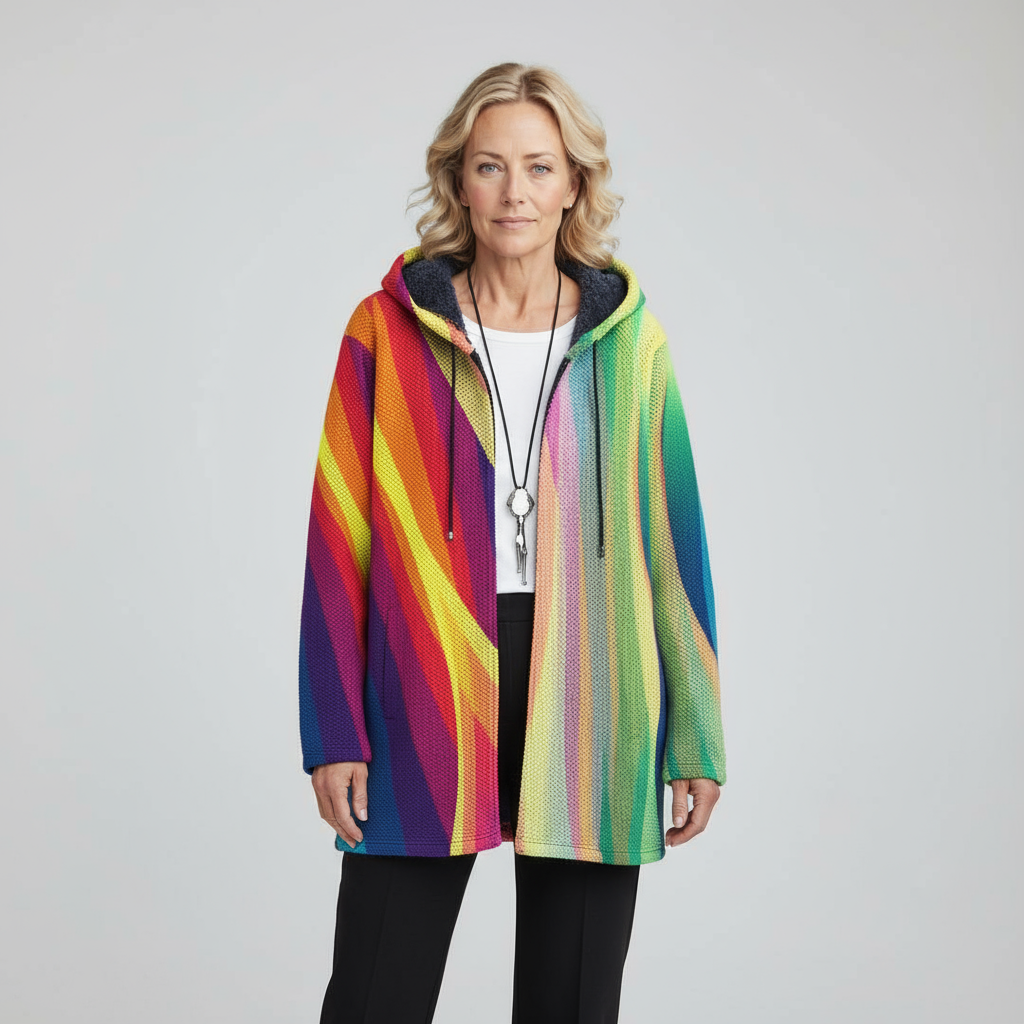 Kira | Luxe art-inspired cardigan