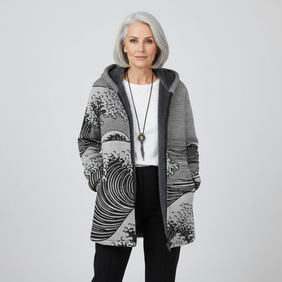 Nalha | Luxe cardigan inspired by art