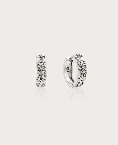 Serenade of Orchid Earrings in Silver