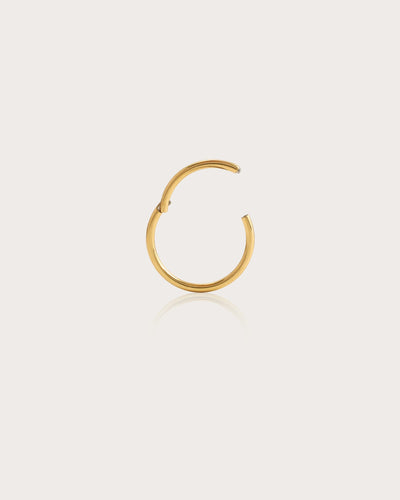 Single Mini Hoop Helix Earring in Gold