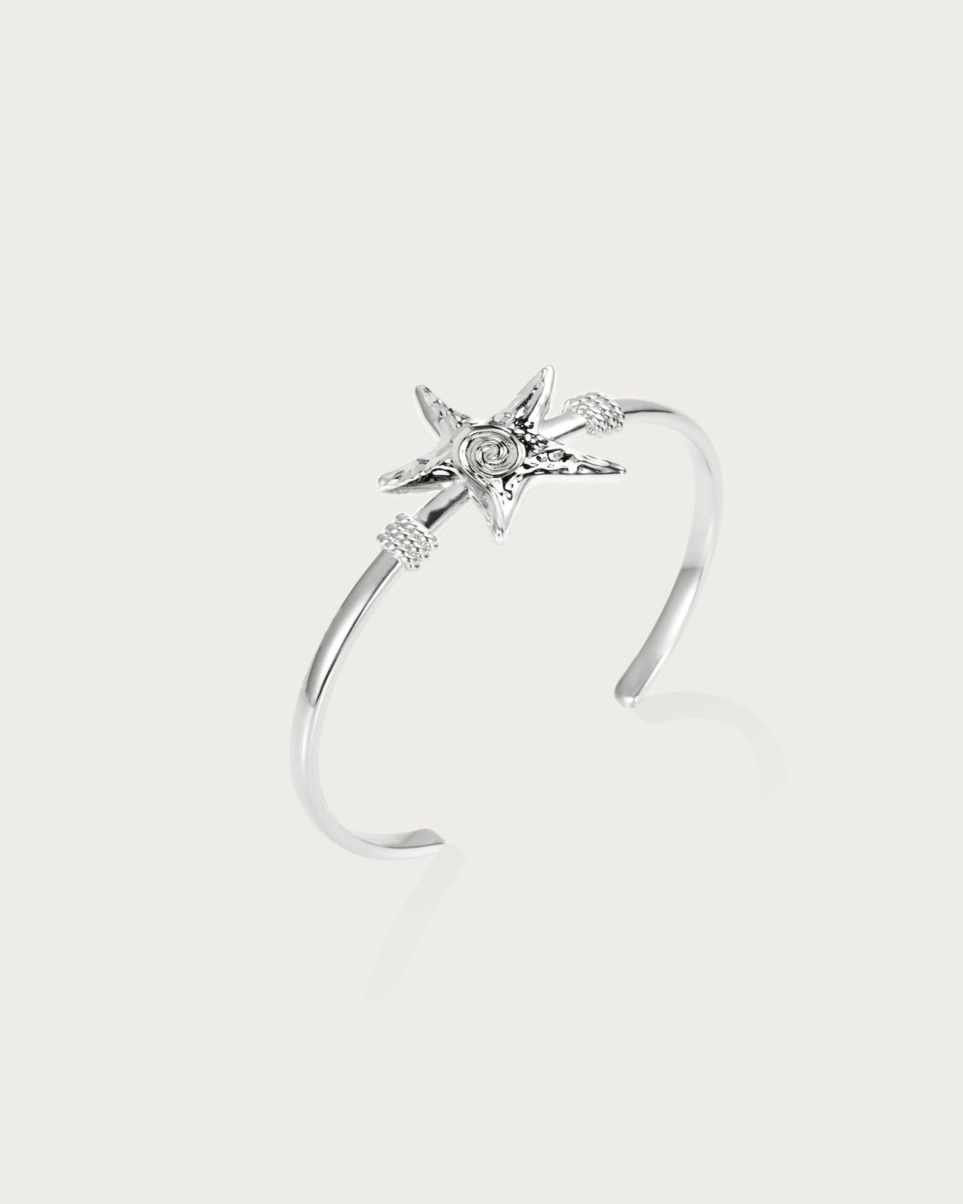 Silver Starfish Bangle