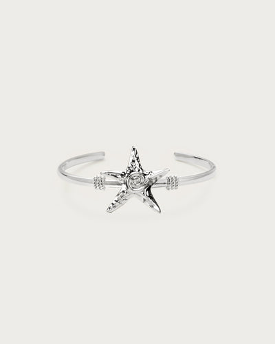 Silver Starfish Bangle