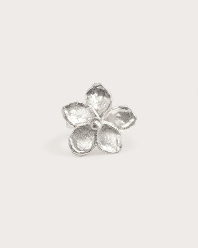 Gold Textured Floral Ring