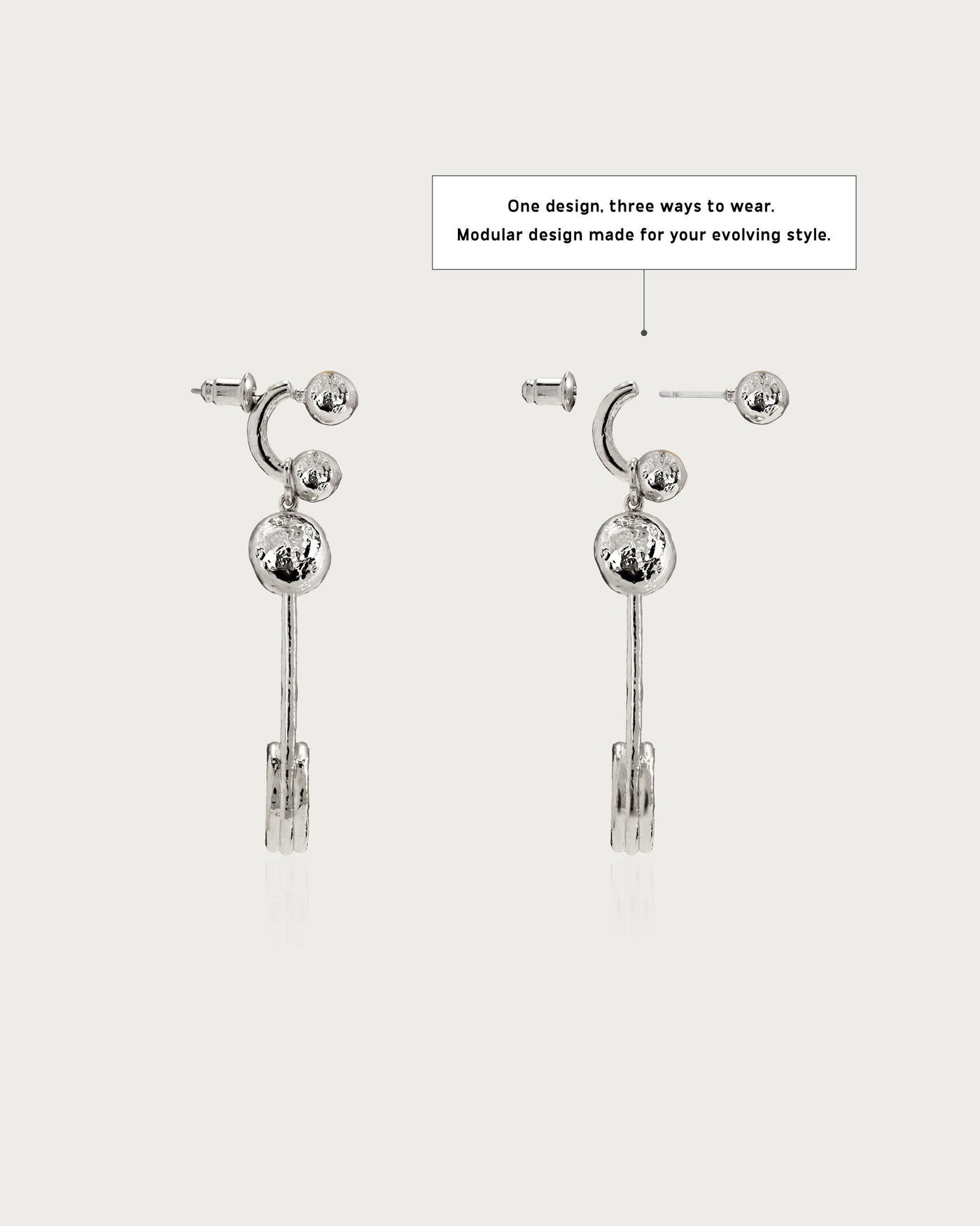 Trea Earrings in Silver