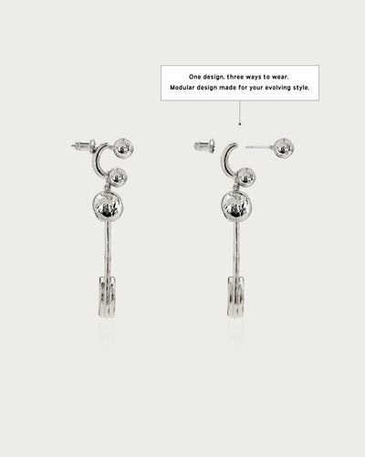 Trea Earrings in Silver