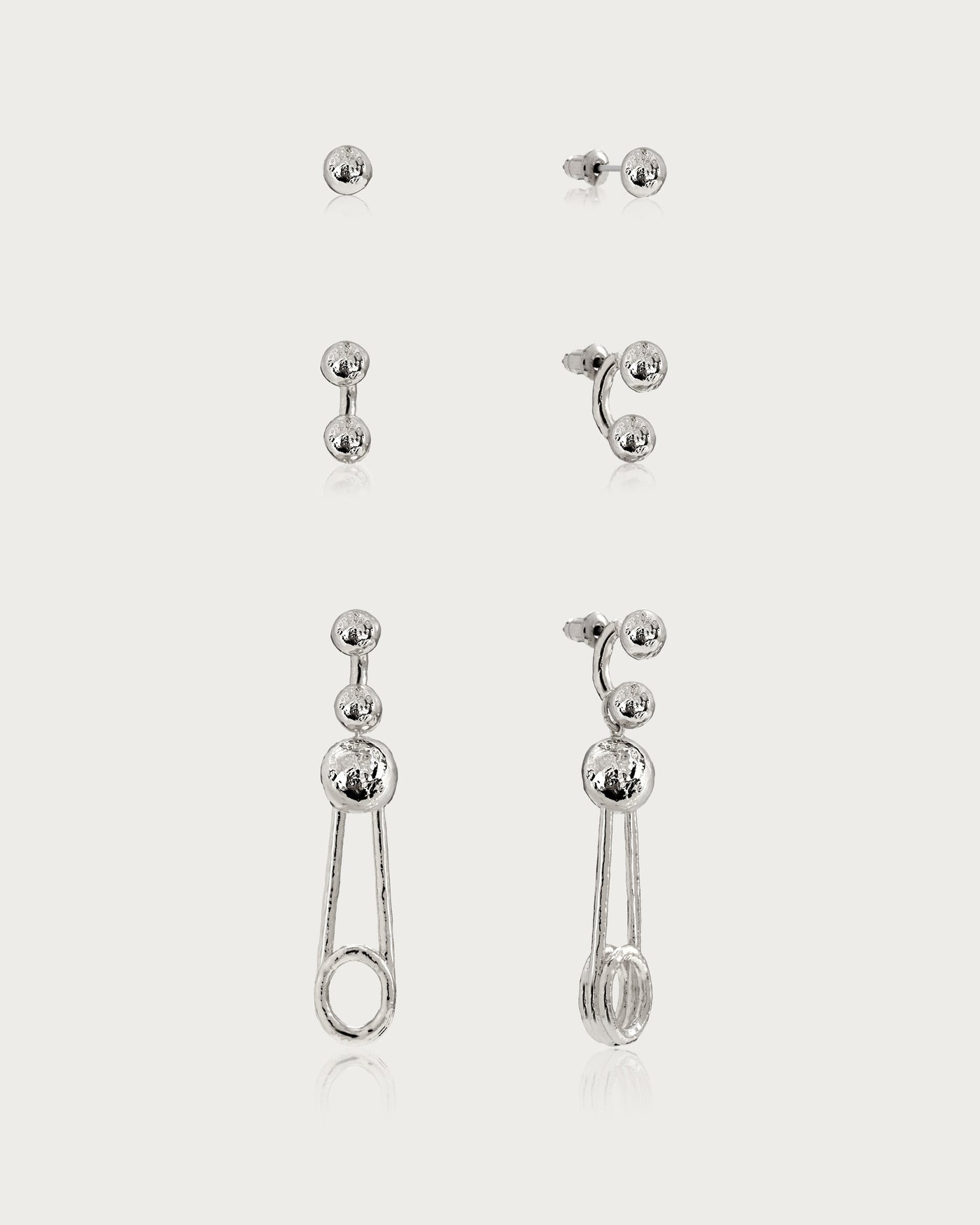 Trea Earrings in Silver