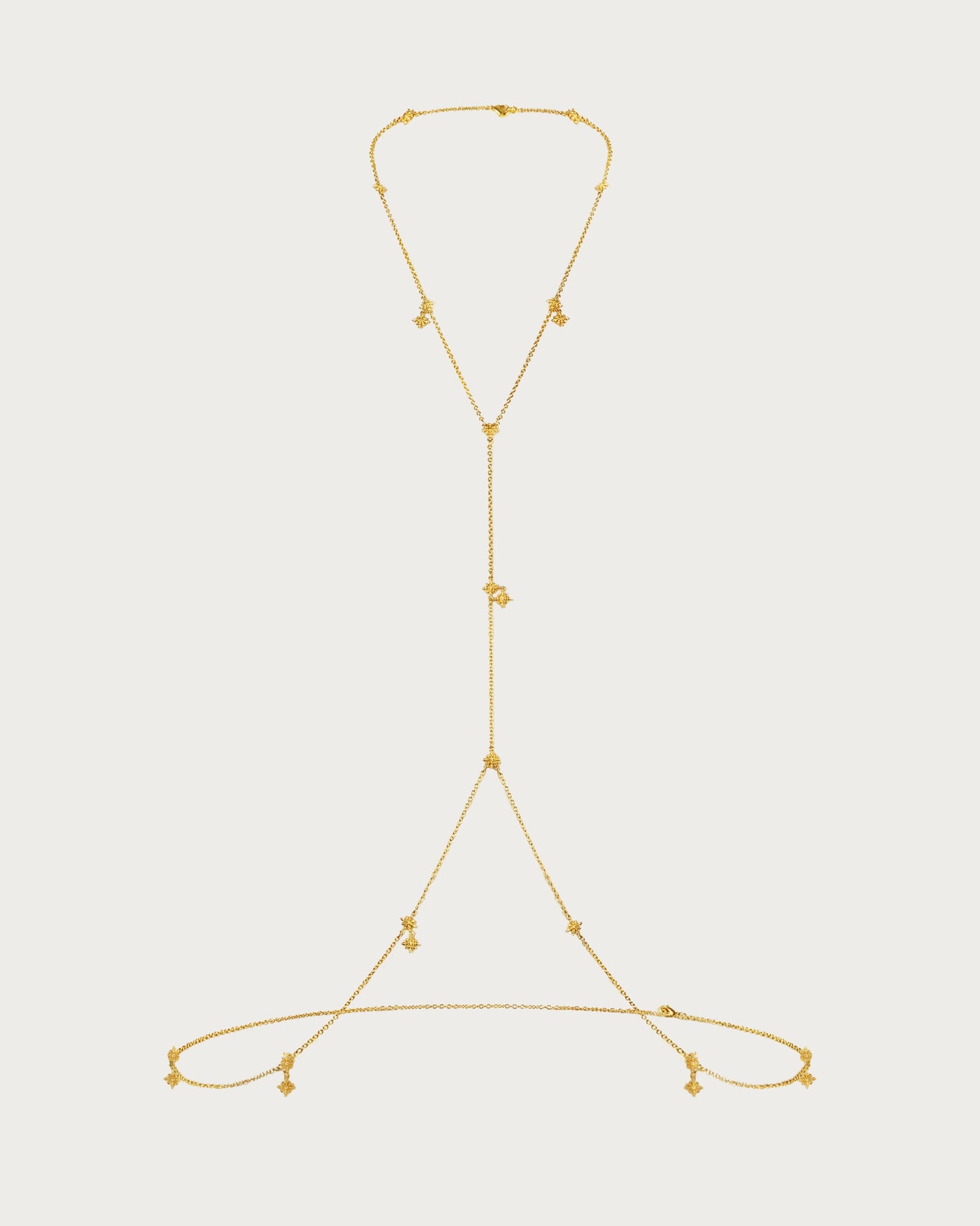 Twinkle Body Chain In Silver