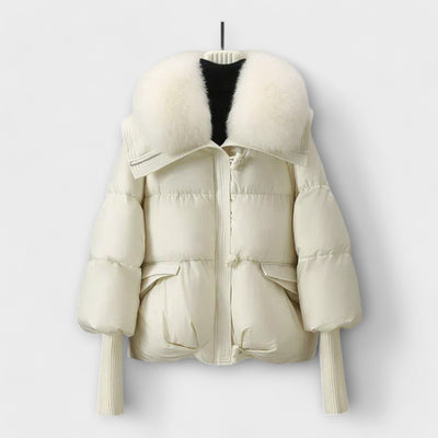 Lucyna - Elegant Coat with Fur