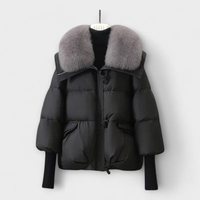 Lucyna - Elegant Coat with Fur
