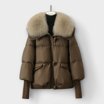 Lucyna - Elegant Coat with Fur