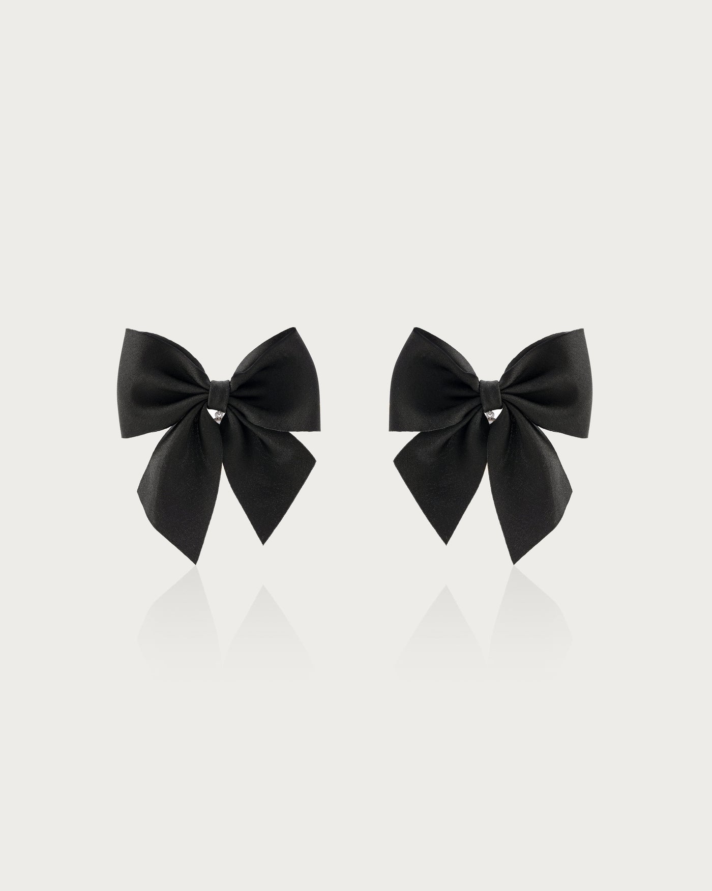 Black Bow Earrings