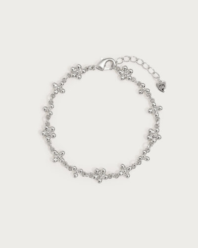 Daisy Molecule Bracelet in Silver