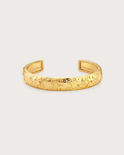 Serenade of Orchid Bangle in Silver