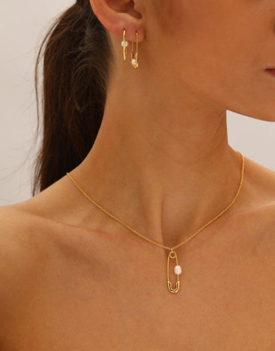 Petite Safety Pin Earrings