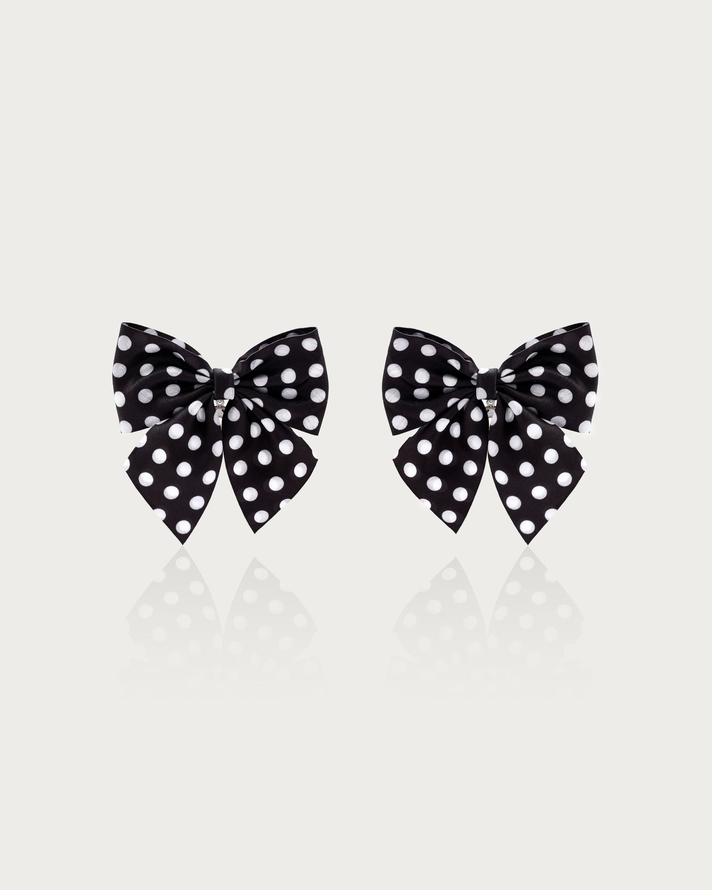Polka Dot Bow Earrings