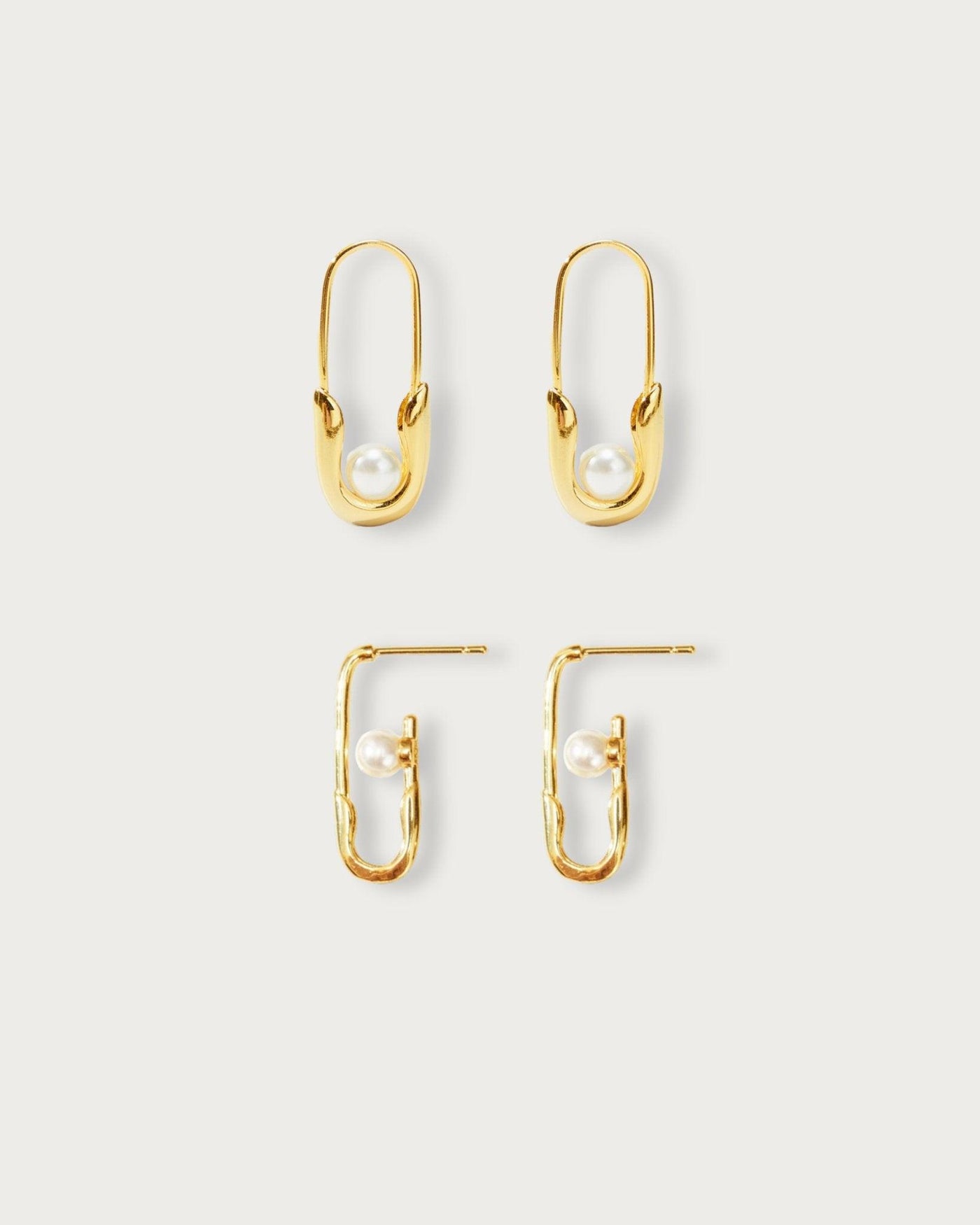 Safety Pin Earrings Set