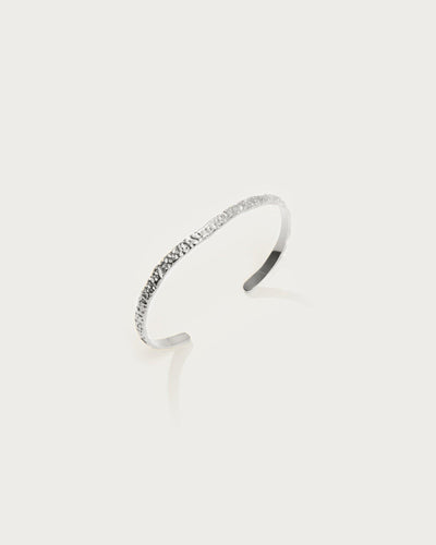 Silver Textured Bangle
