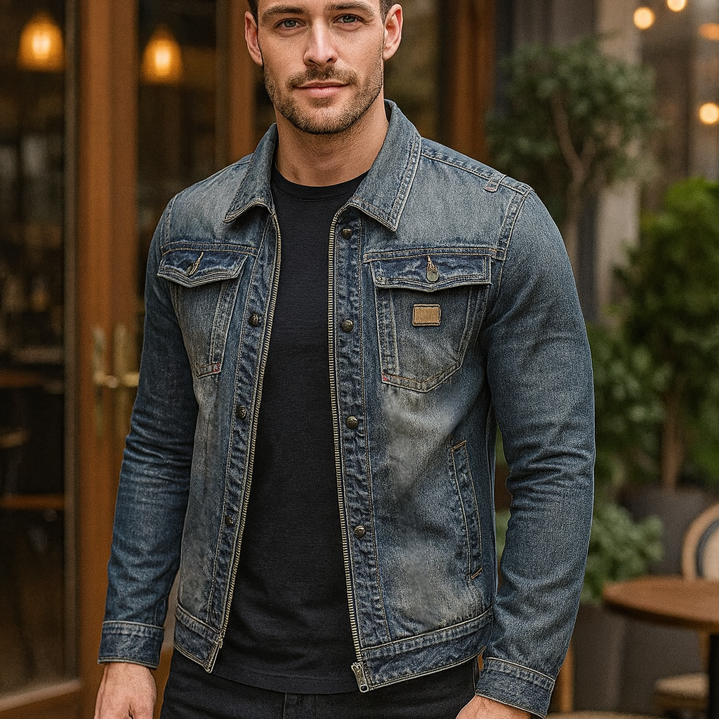 Premium Rivet Denim Jacket